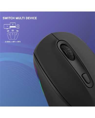 RATON NGS SMOG MULTIDEVICE WIRELESS BLUETOOTH RECARGABLE LED BLACK