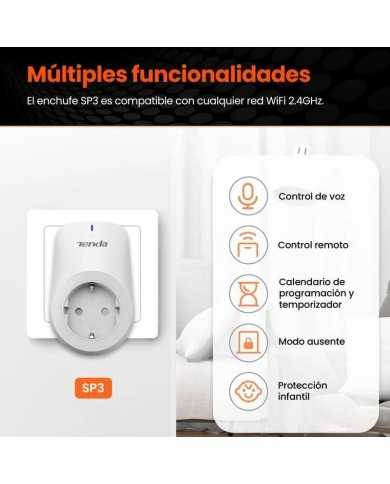 ENCHUFE INTELIGENTE TENDA SP3 WIFI 2.4GHZ ( PACK 4 UNIDADES )