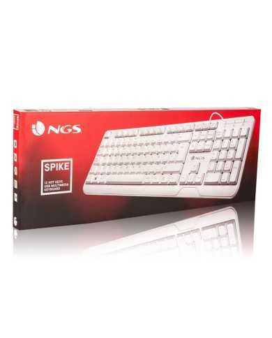TECLADO NGS SPIKE USB WHITE