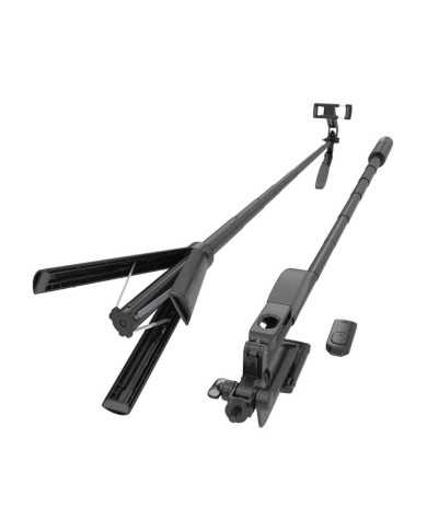 TRIPODE/PALO SELFIE AISENS + MANDO BLUETOOTH 3 IN 1 BLACK