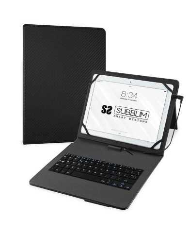 FUNDA SUBBLIM CON TECLADO KEYTAB PRO USB-C TABLET 10.1-11 BLACK