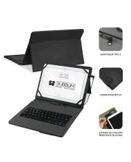 FUNDA SUBBLIM CON TECLADO KEYTAB PRO USB-C TABLET 10.1-11 BLACK