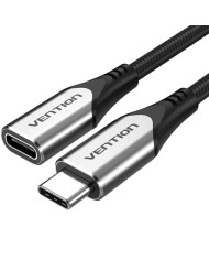 CABLE ALARGADOR USB-C 3.1 VENTION TIPO USB-C/M - USB-C/H 1M GREY/BLACK