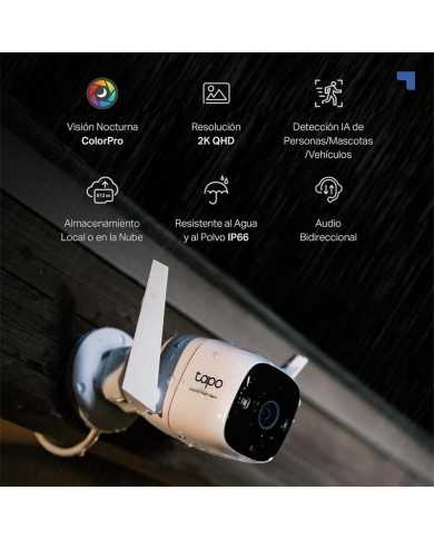 CAMARA IP TP-LINK TAPO C325WB WIRELESS QHD 2K 4MP EXTERIOR IP66