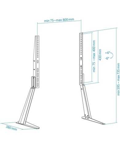 SOPORTE TOOQ SOBREMESA PARA TV/MONITOR 32-70 SOPORTE TOOQ SOBREMESA PARA TV/MONITOR 32-70