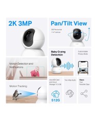 CAMARA IP TP-LINK TAPO TC71 WIFI 2K 360º INTERIOR
