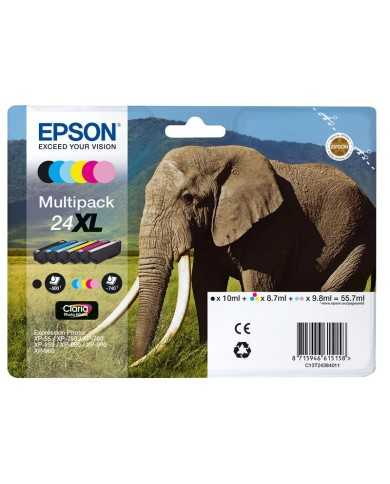 TINTA EPSON C13T24384011 MULTIPACK 6 COLORES 24XL TINTA EPSON C13T24384011 MULTIPACK 6 COLORES 24XL