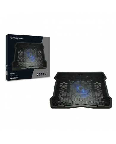 SOPORTE REFRIGERADOR NOTEBOOK CONCEPTRONIC ALUMINIO 15.6 ERGONOMICO BLACK