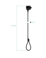 CABLE SEGURIDAD TOOQ PORTATIL CON LLAVE 1.5M