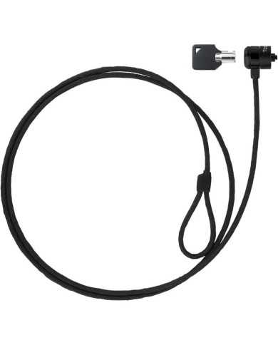 CABLE SEGURIDAD TOOQ PORTATIL CON LLAVE 1.5M BLACK