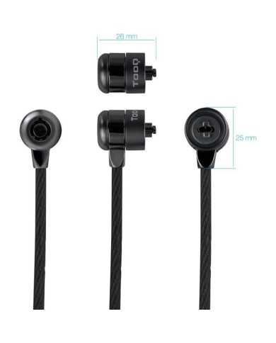 CABLE SEGURIDAD TOOQ PORTATIL CON LLAVE 1.5M BLACK