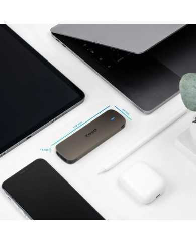 CAJA EXTERNA TOOQ ALUMINIO SSD M.2 CCS USB 3.1 BROWN