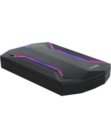CAJA EXTERNA TOOQ GAMING 2.5 SSD SATA USB RGB BLACK