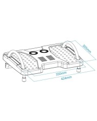 REPOSAPIES ERGONOMICO TOOQ CONFORT GREY