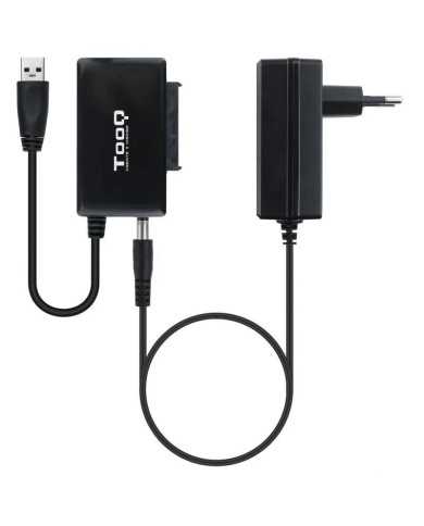 ADAPTADOR USB 3.0 USB-A TOOQ DISCO DURO SATA 2.5/3.5 ALIMENTADOR BLACK