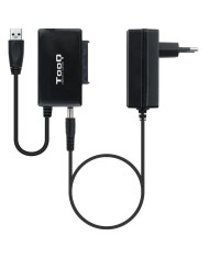 ADAPTADOR USB 3.0 USB-A TOOQ DISCO DURO SATA 2.5/3.5 ALIMENTADOR BLACK