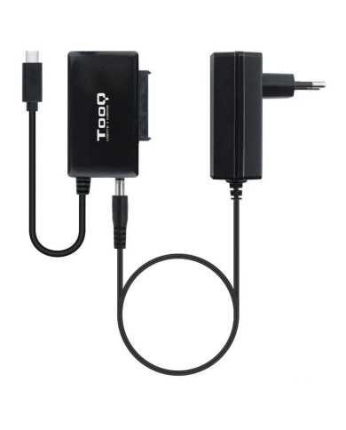 ADAPTADOR USB 3.0 USB-C TOOQ DISCO DURO SATA 2.5/3.5 ALIMENTADOR BLACK