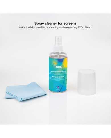 KIT TOOQ SPRAY LIMPIADOR PANTALLA 150ML + PAÑO MICROFIBRA