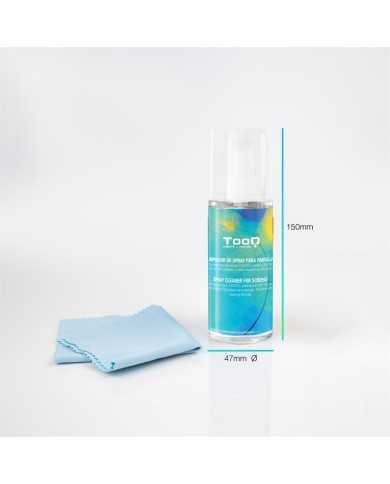 KIT TOOQ SPRAY LIMPIADOR PANTALLA 150ML + PAÑO MICROFIBRA