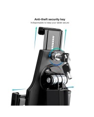 SOPORTE SOBREMESA TOOQ ANTIRROBO PARA TABLET 7.9-10.5 BLACK