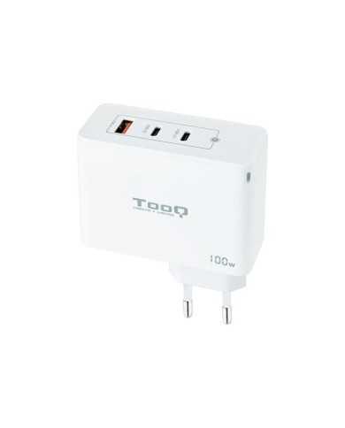 CARGADOR DE PARED TOOQ 100W USB-A/QC+ 2XUSB-C/PD WHITE