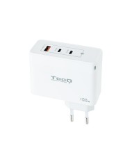 CARGADOR DE PARED TOOQ 100W USB-A/QC+ 2XUSB-C/PD WHITE