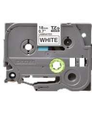 CINTA BROTHER TZE-241 18MM BLANCO/NEGRO