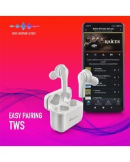 AURICULARES NGS ARTICA BLOOM EARPHONES BLUETOOTH WIRELESS WHITE