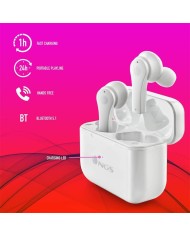 AURICULARES NGS ARTICA BLOOM EARPHONES BLUETOOTH WIRELESS WHITE