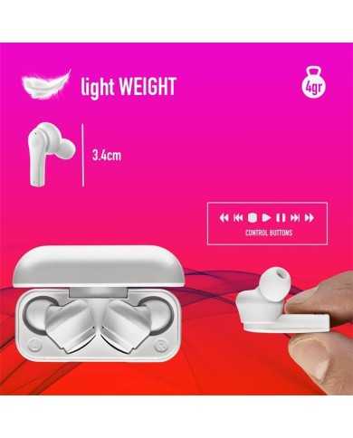 AURICULARES NGS ARTICA BLOOM EARPHONES BLUETOOTH WIRELESS WHITE