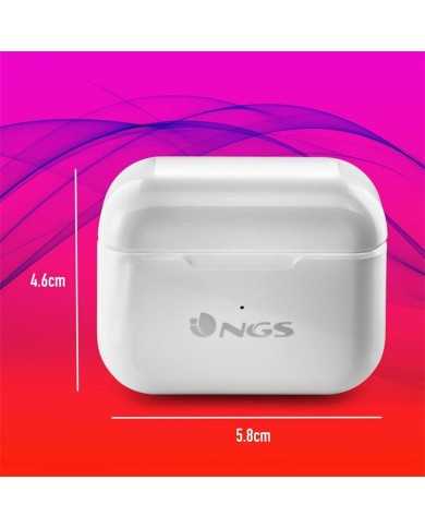AURICULARES NGS ARTICA BLOOM EARPHONES BLUETOOTH WIRELESS WHITE