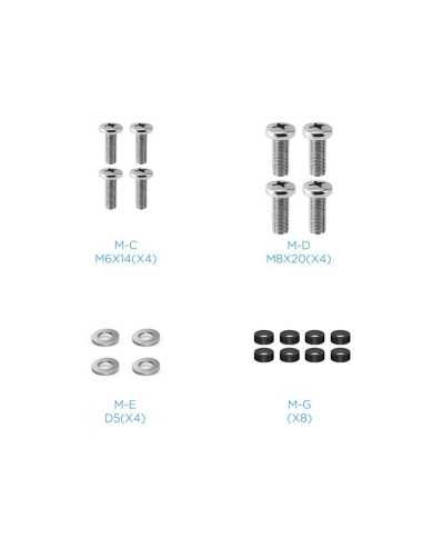 ADAPTADOR MONITOR VESA TOOQ 50x50 - 200x200 HASTA 30KG 23-45 BLACK