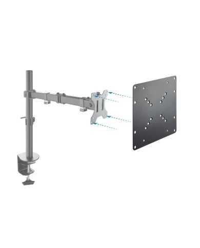 ADAPTADOR MONITOR VESA TOOQ 50x50 - 200x200 HASTA 30KG 23-45 BLACK