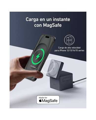 CARGADOR ANKER CUBO 3 EN 1 MAGSAFE AURICULARES+SMARTPHONE+RELOJ 30W USB-C