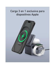 CARGADOR ANKER CUBO 3 EN 1 MAGSAFE AURICULARES+SMARTPHONE+RELOJ 30W USB-C