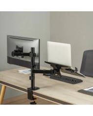 SOPORTE DE MESA MONITOR/NOTEBOOK AISENS REG.ALTURA GIR. INCL. 17-32 9KG BLACK