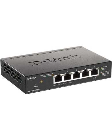 SWITCH D-LINK GIGABIT 5 PUERTOS DGS-1100-05PDV2 2 POE
