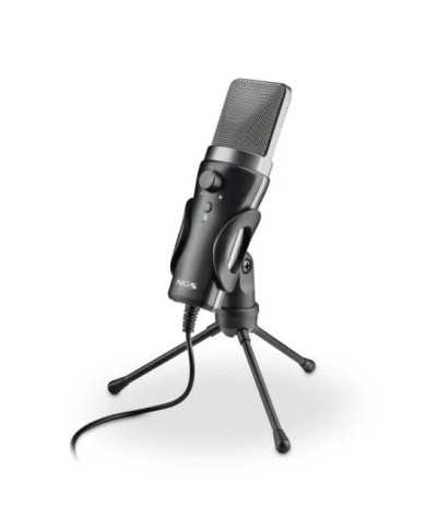 MICROFONO NGS MS120USB USB TRIPODE BLACK