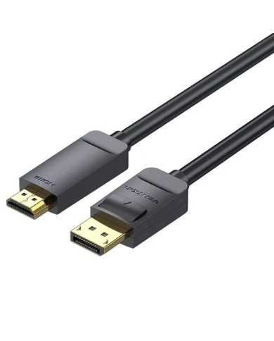CABLE CONVERSOR VENTION DISPLAY PORT M - HDMI 1.4 4K 1M BLACK