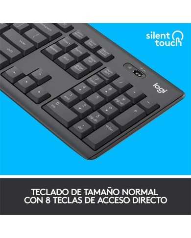 TECLADO + RATON LOGITECH MK295 WIRELESS SILENT GRAFITO TECLADO + RATON LOGITECH MK295 WIRELESS SILENT GRAFITO