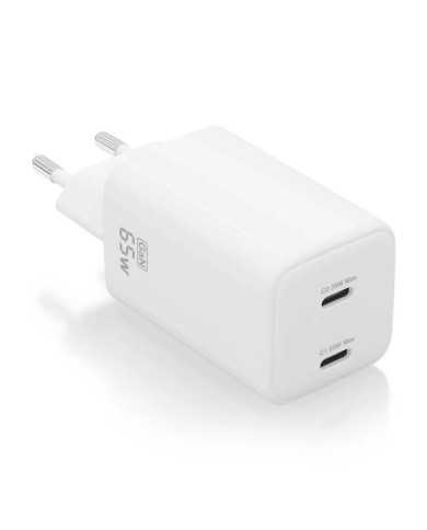 CARGADOR DE PARED AISENS GAN 2XUSB-C 65W WHITE