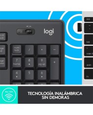 TECLADO + RATON LOGITECH MK295 WIRELESS SILENT GRAFITO