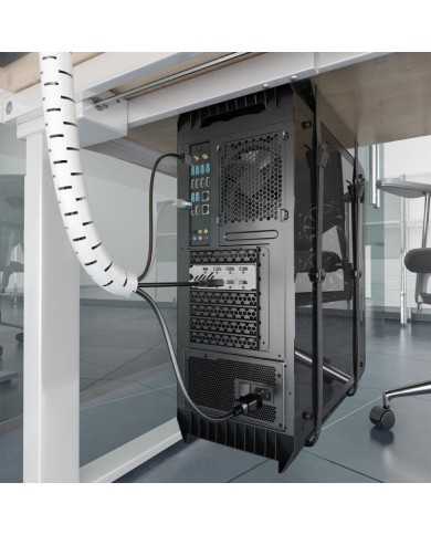 ORGANIZADOR DE CABLE AISENS FLEXIBLE 25MM 2M WHITE