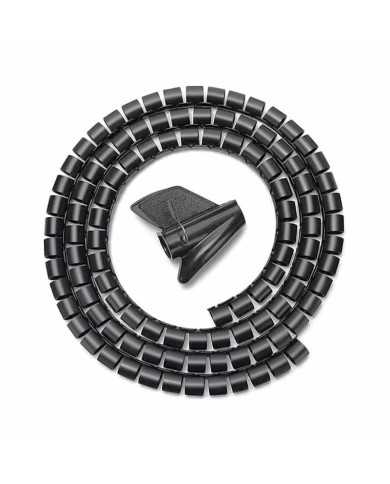 ORGANIZADOR DE CABLE AISENS 25MM 1M BLACK