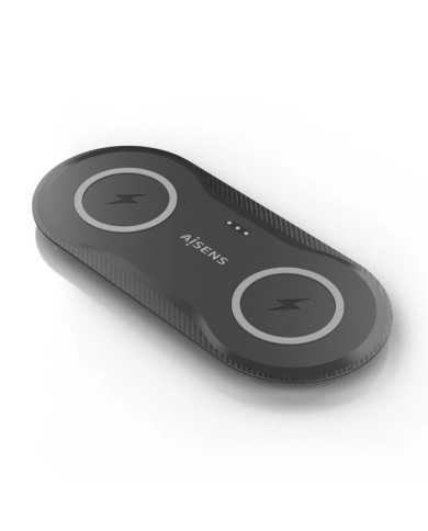 BASE DE CARGA AISENS WIRELESS SMARTPHONE/AURICULAR 15W USB-C BLACK