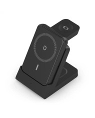 BASE CARGADOR AISENS SMARTPHONE/APPLE WATCH/AURICULARES WIRELESS 15W BLACK