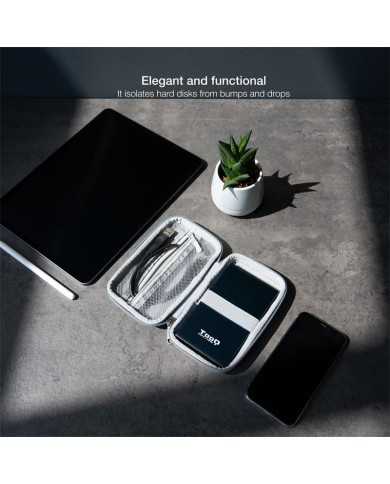 FUNDA TOOQ PARA DISCO DURO EXTERNO DE 2,5 GREY