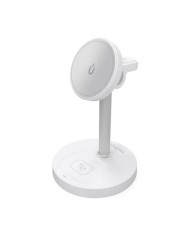 BASE CARGADOR AISENS SMARTPHONE/APPLE WATCH/AURICULARES WIRELESS QI2 15W USB-C WHITE