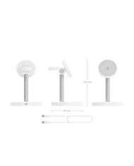 BASE CARGADOR AISENS SMARTPHONE/APPLE WATCH/AURICULARES WIRELESS QI2 15W USB-C WHITE