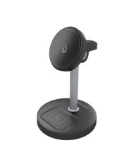 BASE CARGADOR AISENS SMARTPHONE/APPLE WATCH/AURICULARES WIRELESS QI2 15W USB-C BLACK